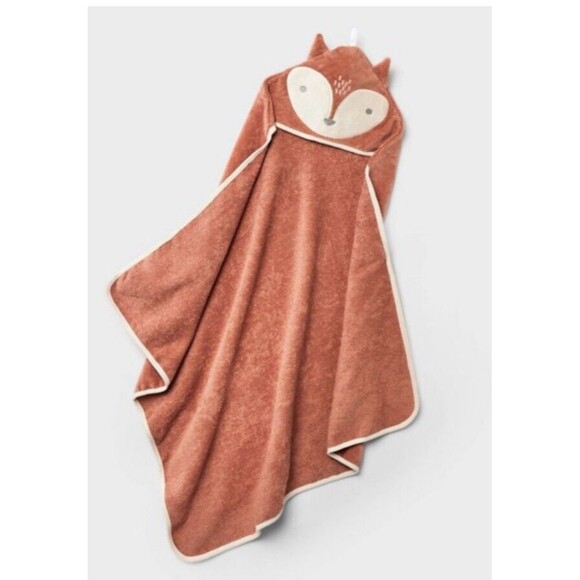 Baby Hooded Towel - 🦊 Fox 🦊 Cloud Island™ Brown NEW!! - Picture 1 of 5